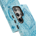Teal Paisley