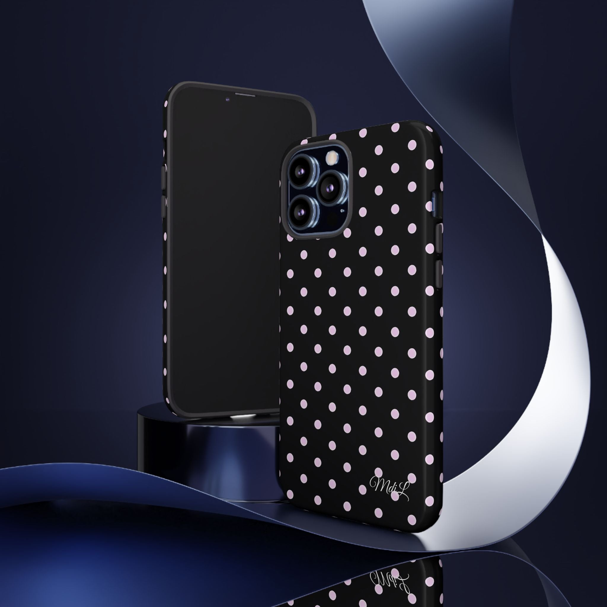 Polka Dots | Pink and Black - Mare di Luna