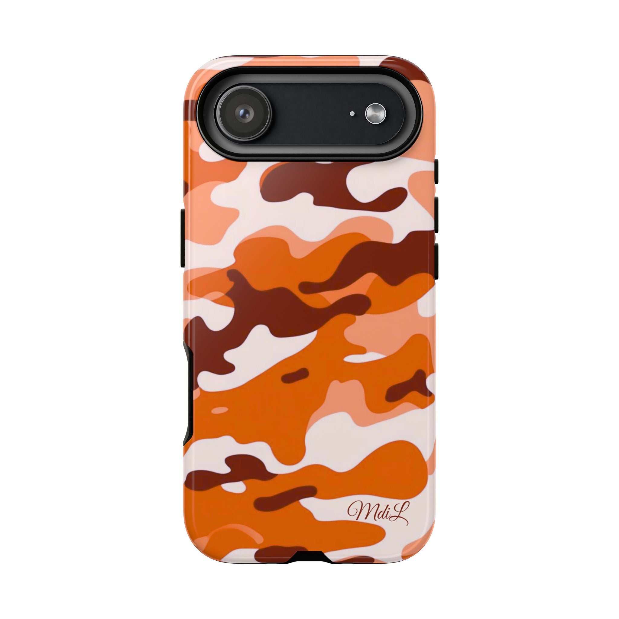 Orange Camo iPhone Case