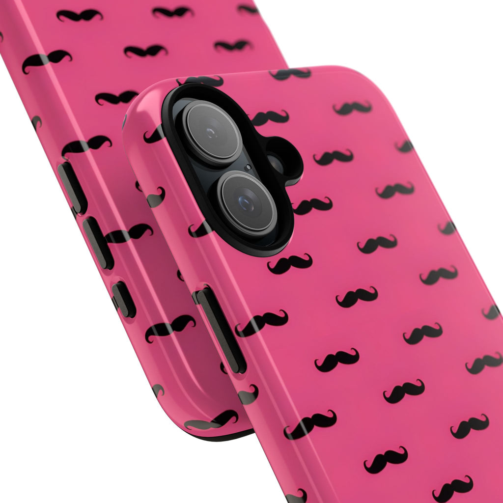Pink Moustache iPhone Case