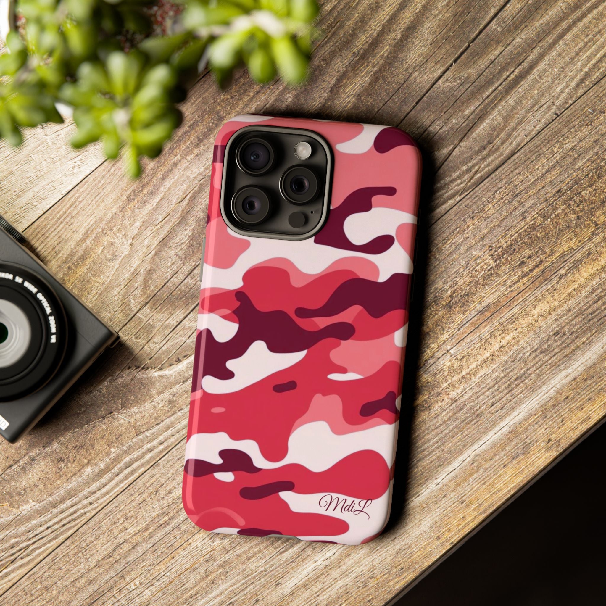 Red Camo iPhone Case