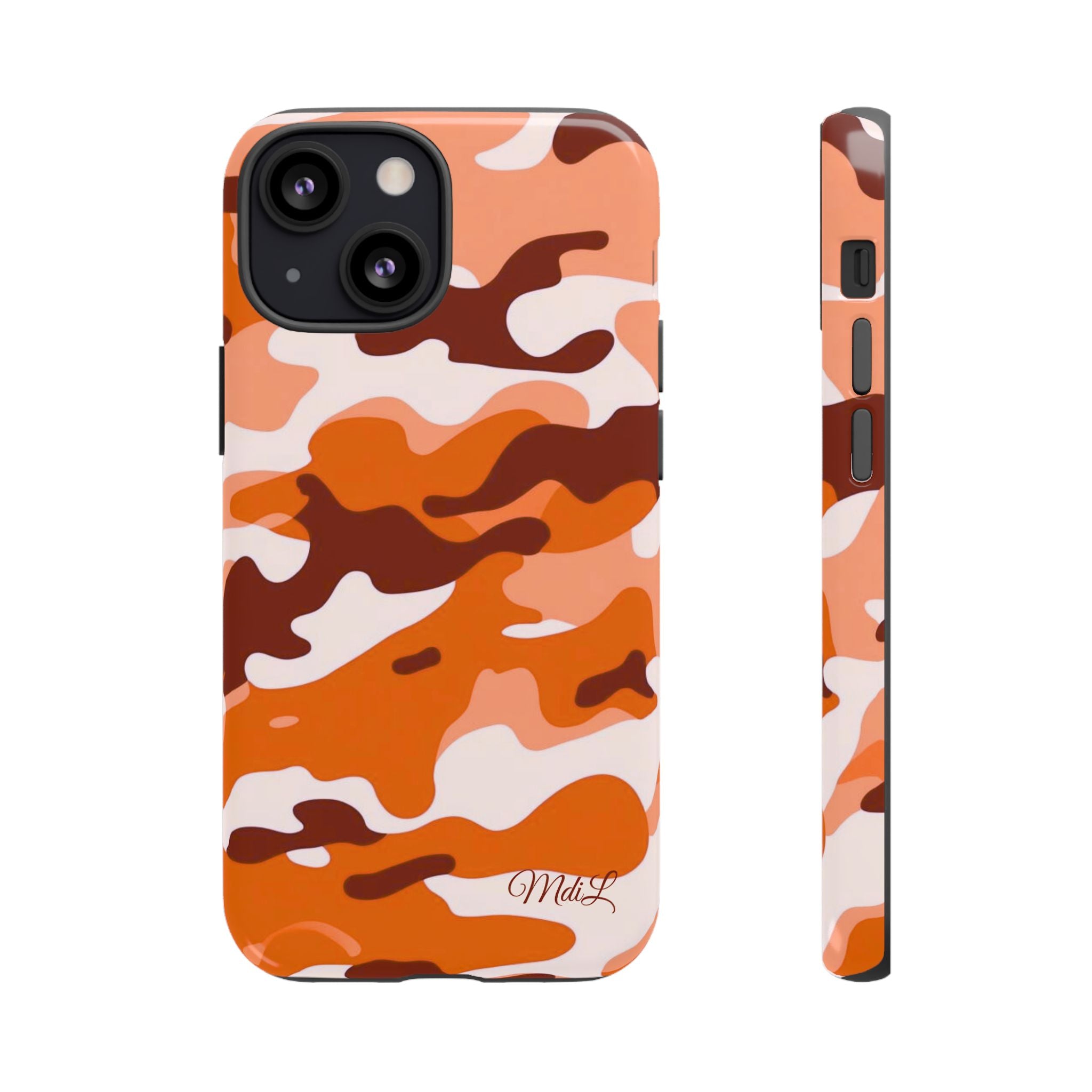 Orange Camo iPhone Case