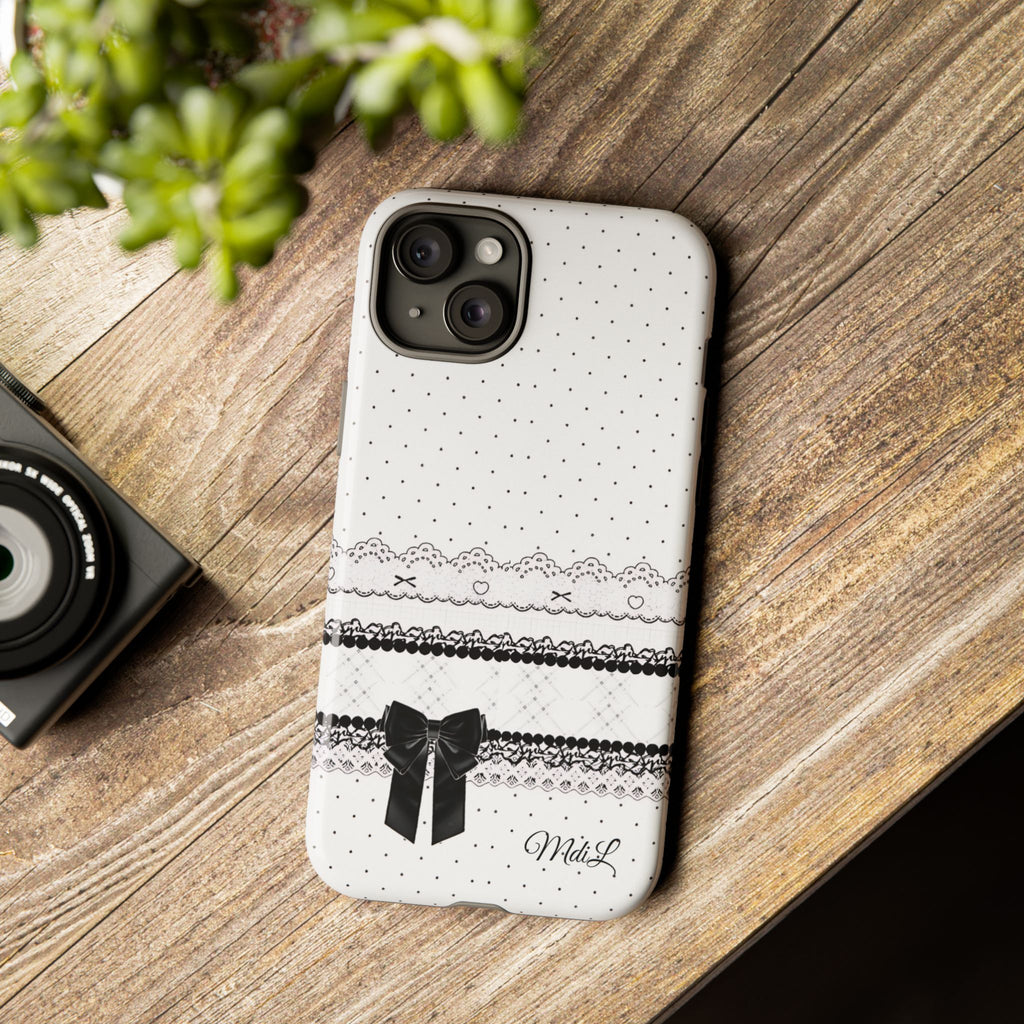 Dotted Lace | Black and White - Mare di Luna