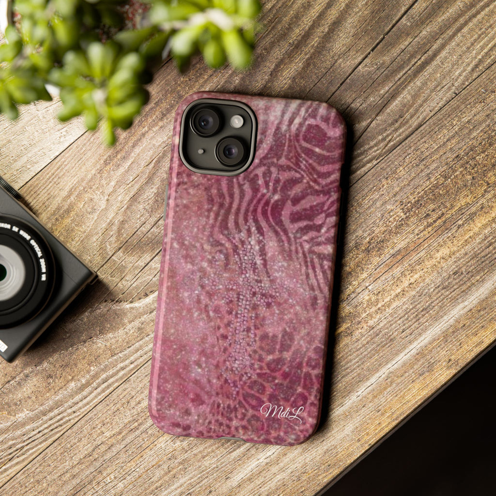 Pink Cross iPhone Case