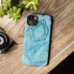 Teal Paisley