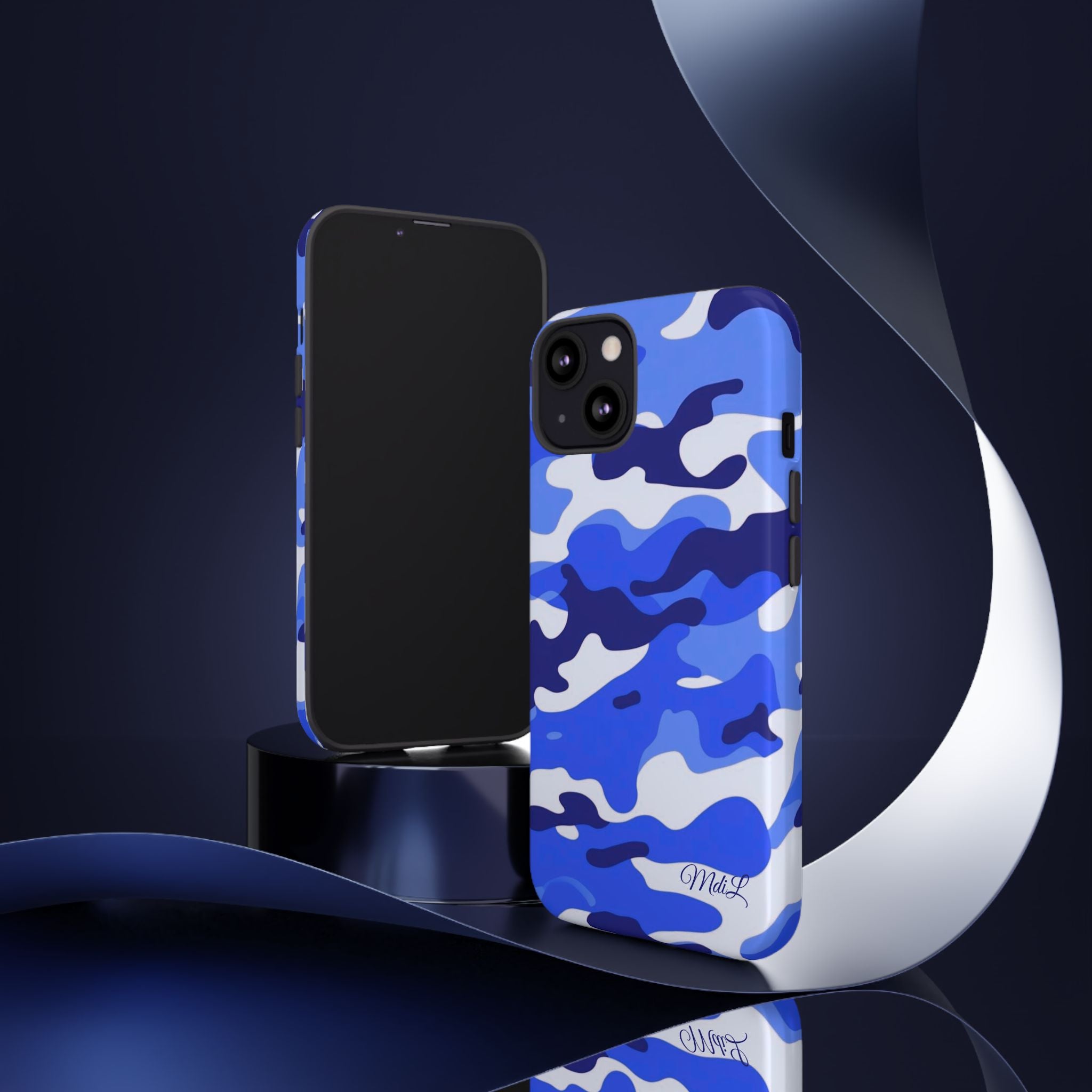 Blue Camo iPhone Case
