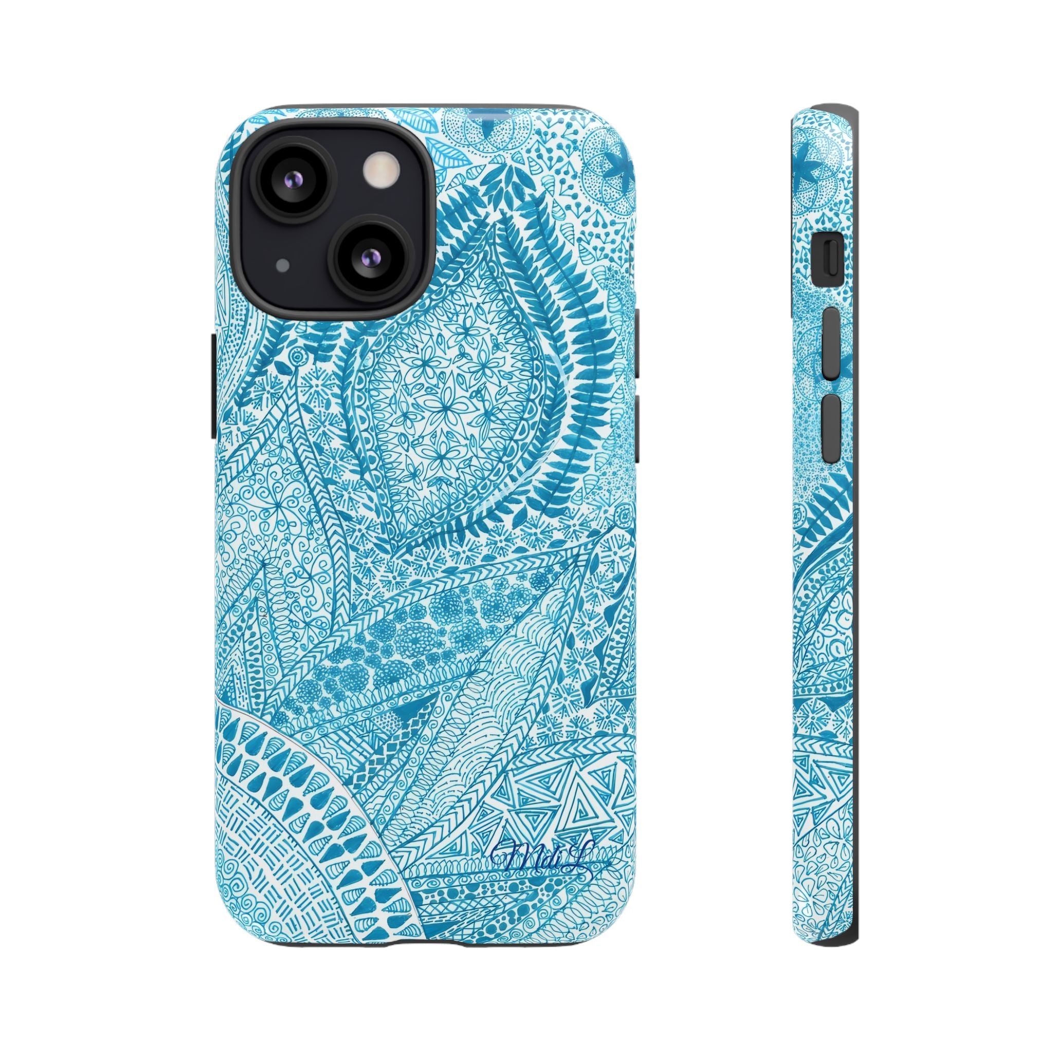 Teal Paisley