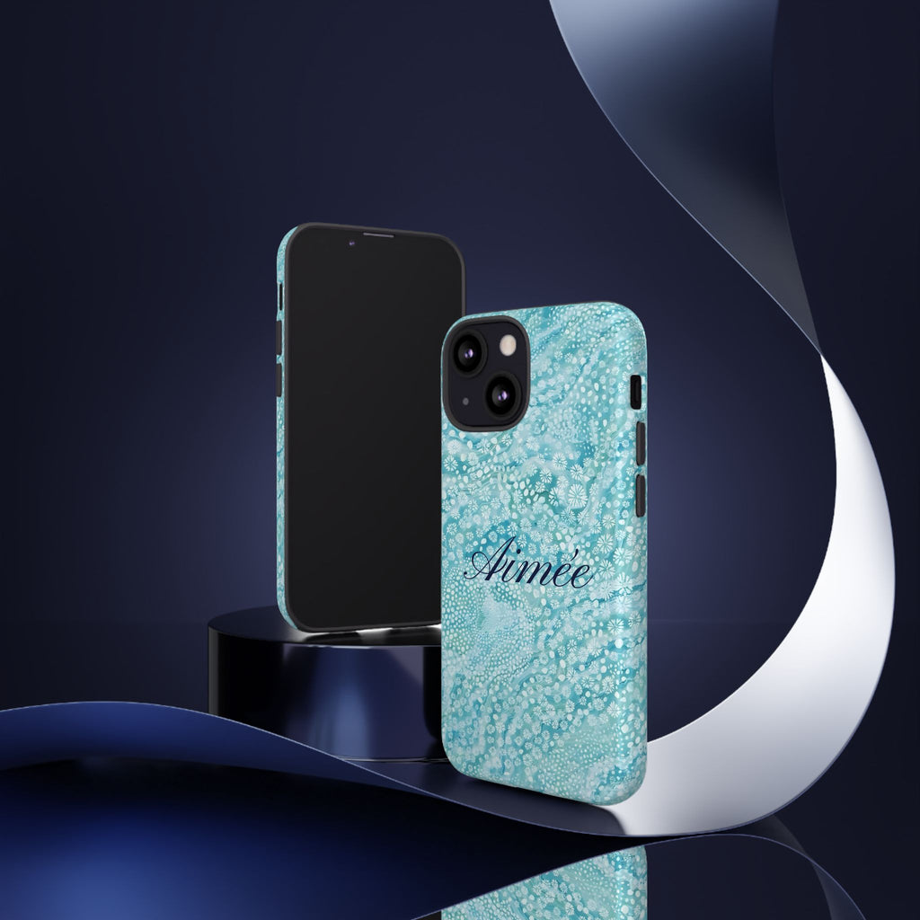 Teal Florals Personalized