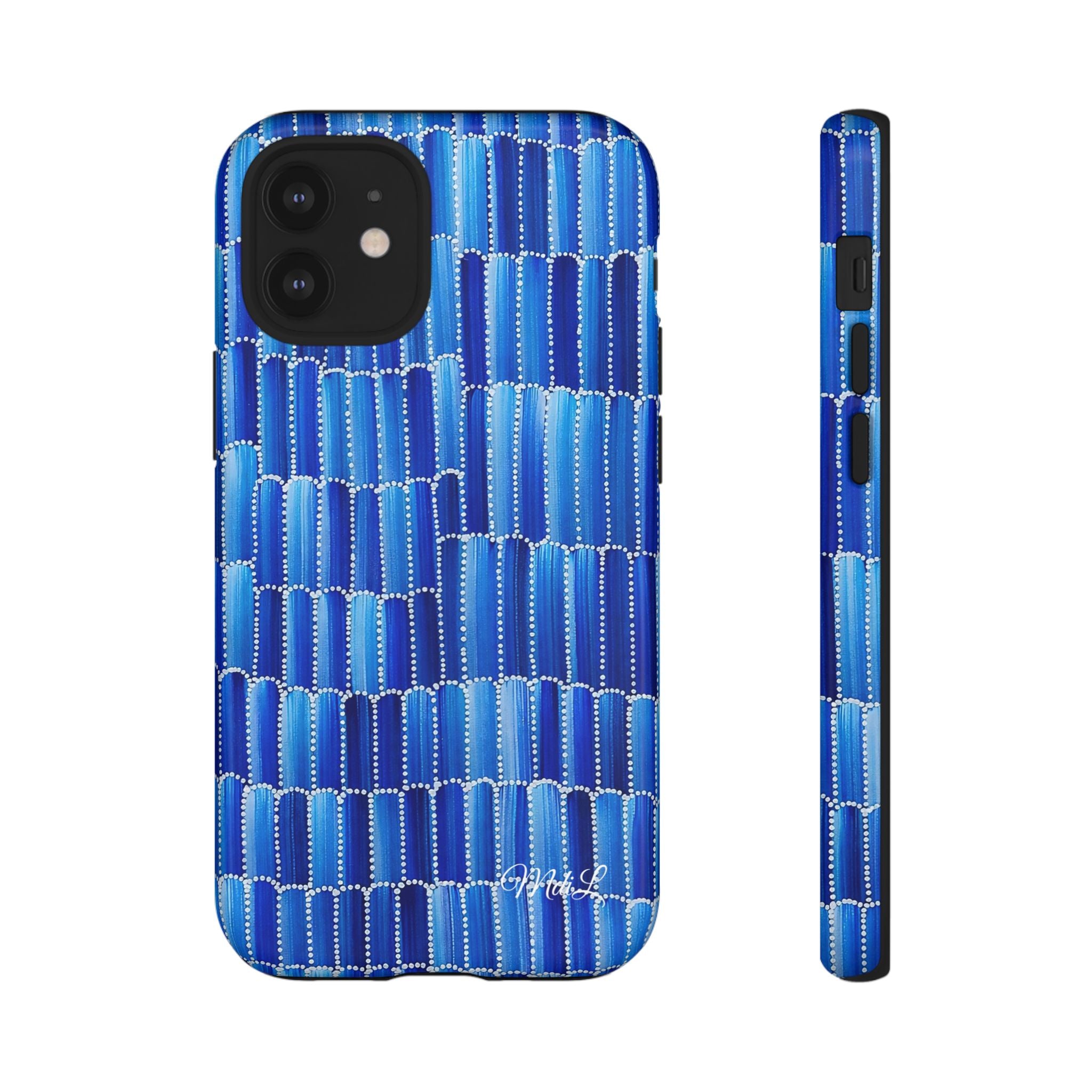 Watercolor Diamonds | Ocean Blue - Mare di Luna