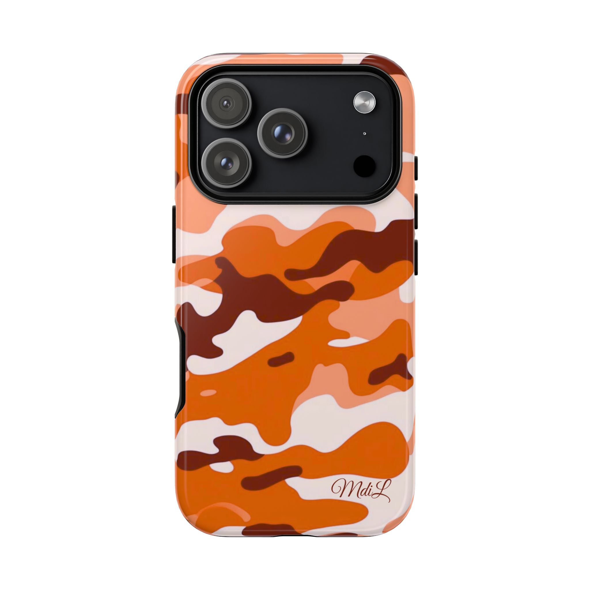 Orange Camo iPhone Case