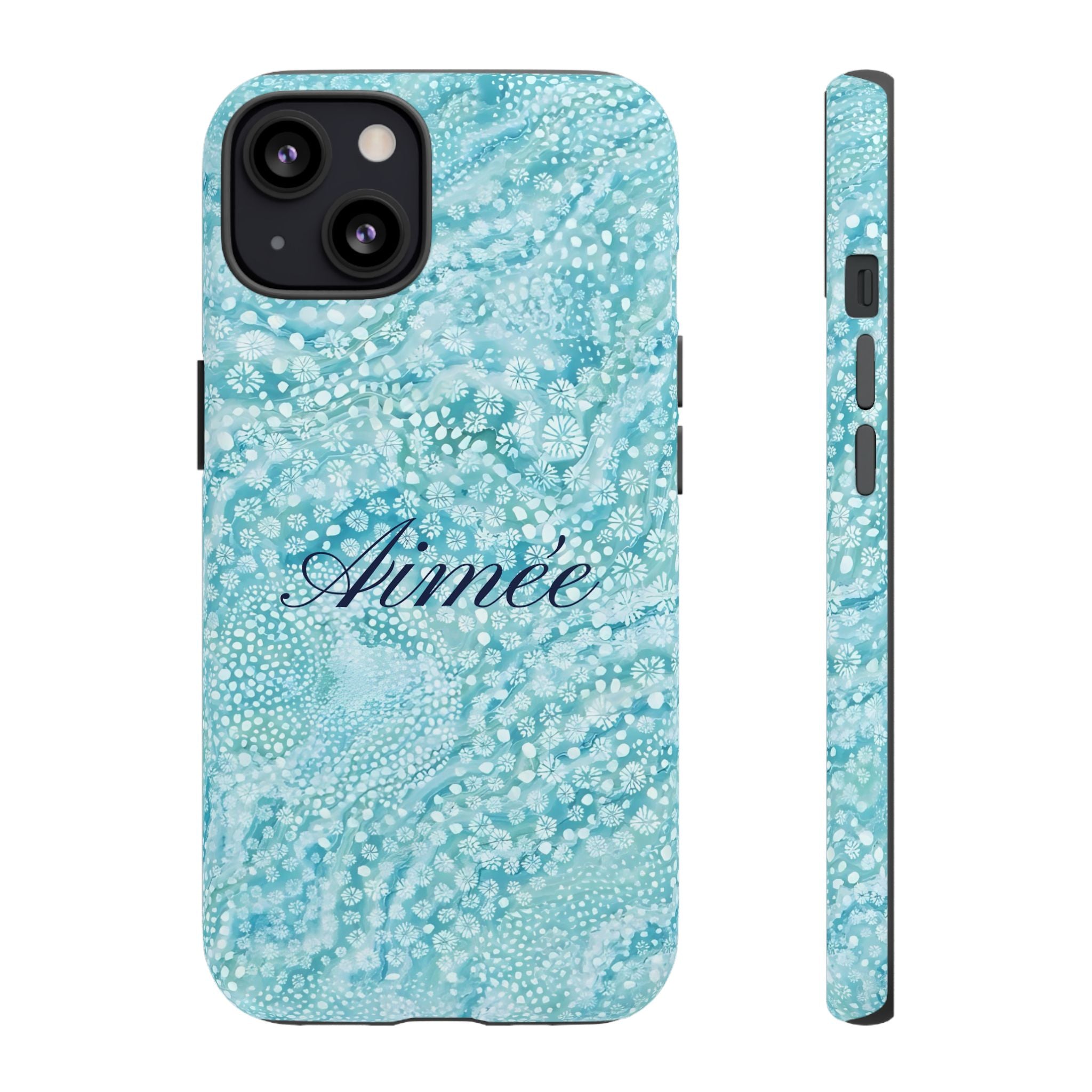 Teal Florals Personalized