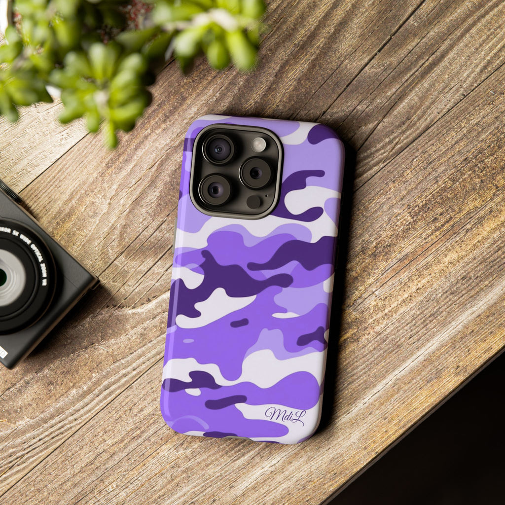 Purple Camo iPhone Case