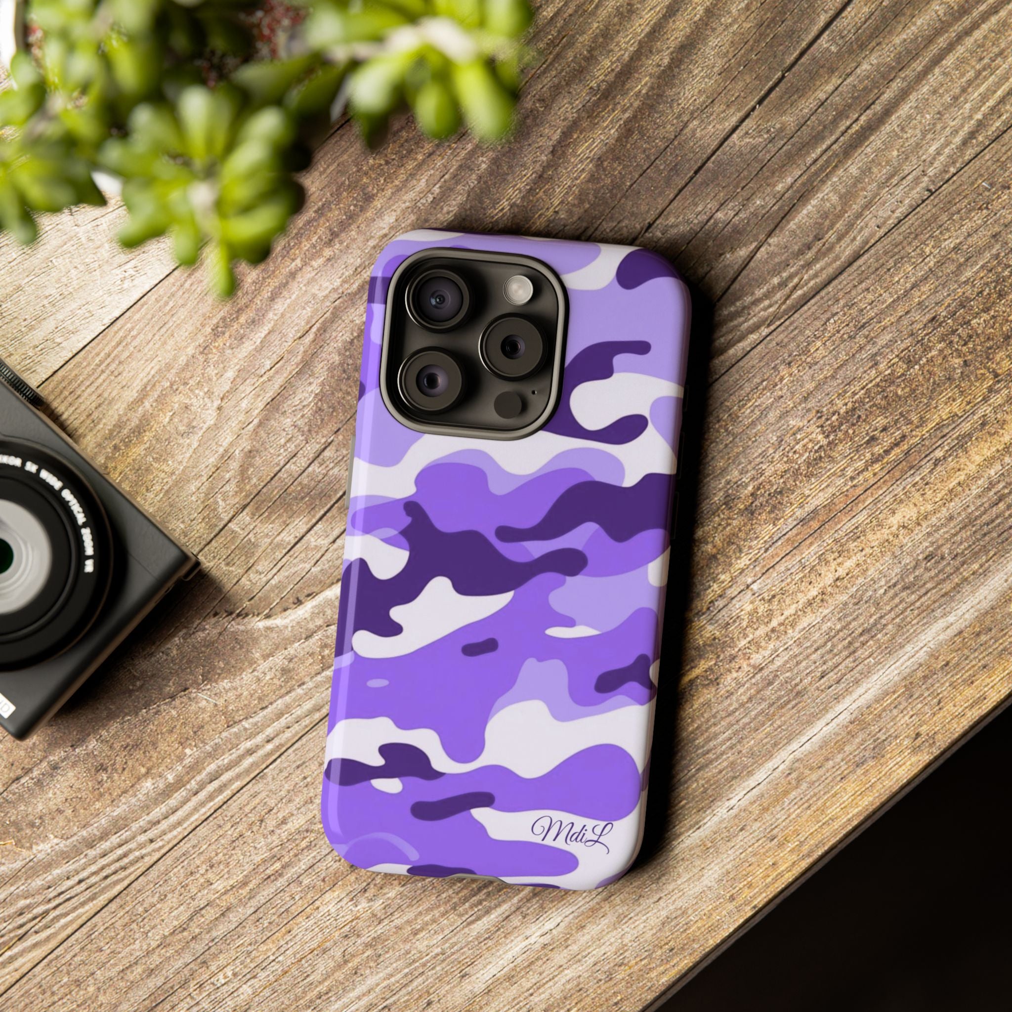 Purple Camo iPhone Case