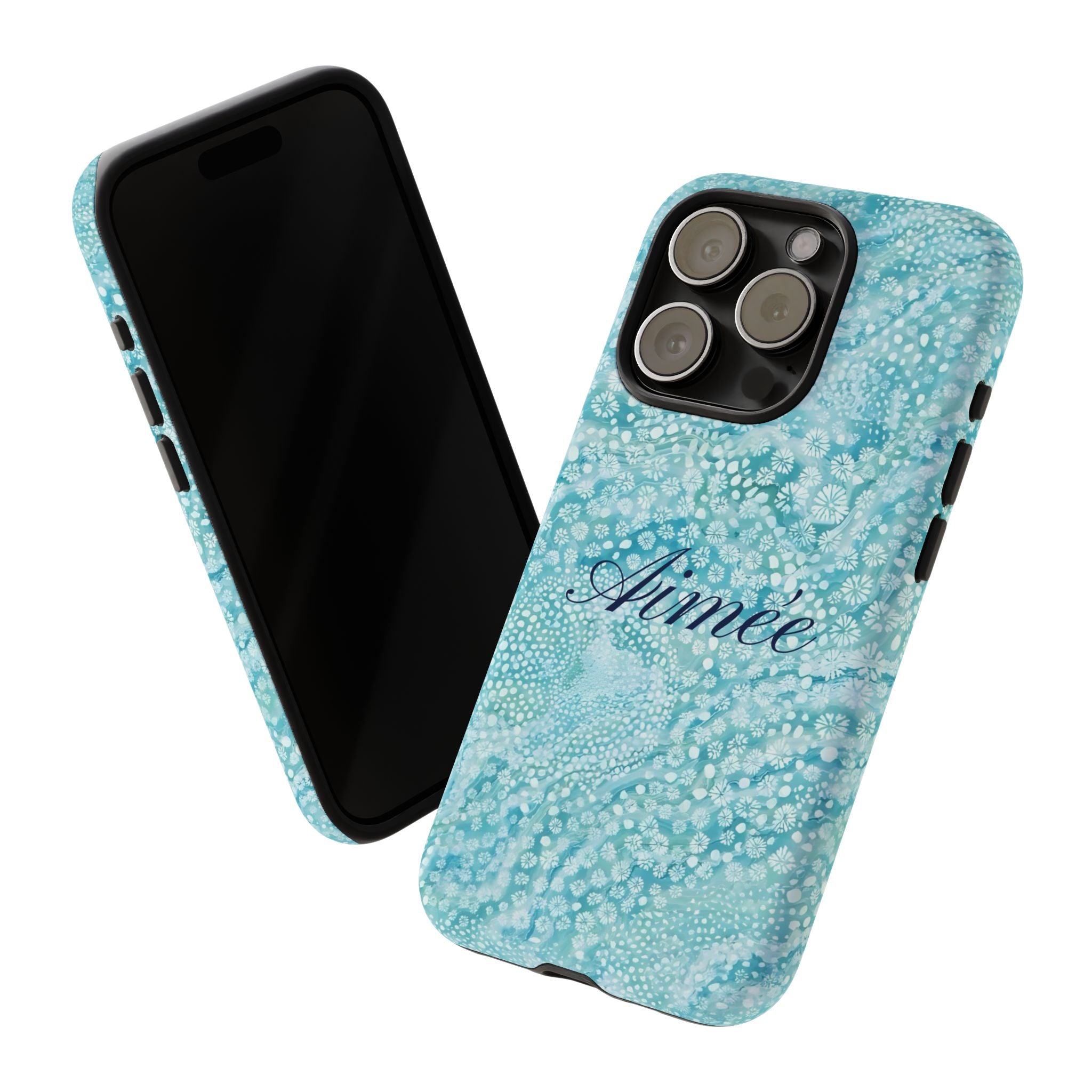 Teal Florals Personalized