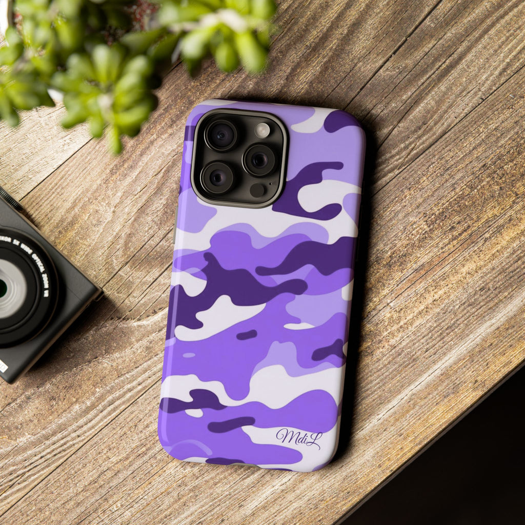 Purple Camo iPhone Case