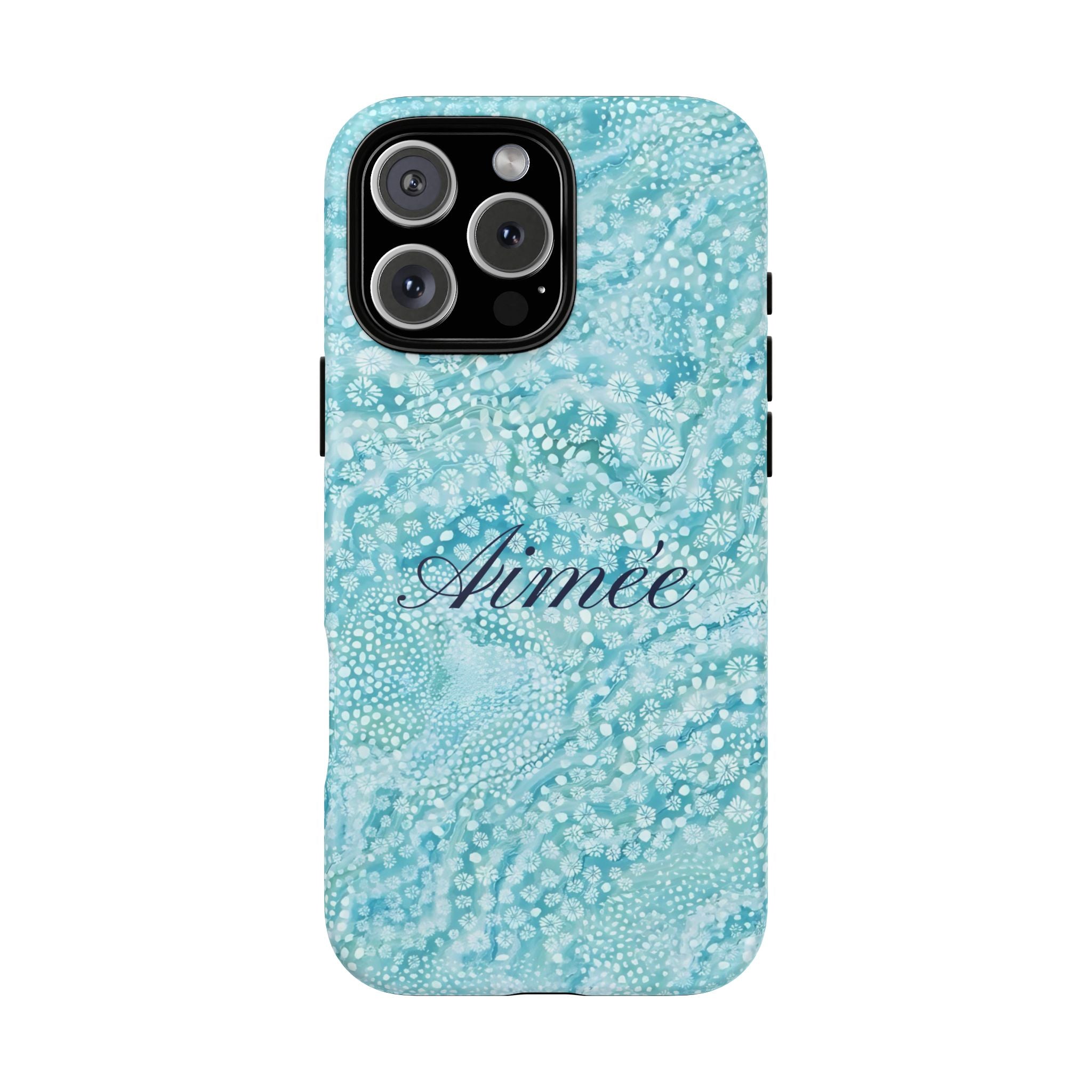 Teal Florals Personalized